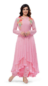 Pink Asymmetric Kurta