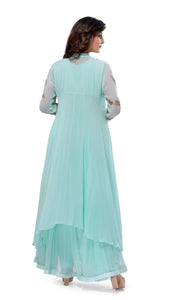 Mint Green Layered Kurta Set