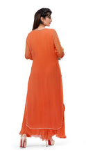 Load image into Gallery viewer, Peach 3D Floral Kurta
