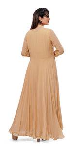 Sand Asymmetric Kurta Set