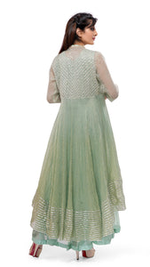 Mint Gota Patti Kurta Set