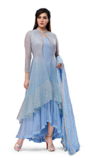 Load image into Gallery viewer, Icy Blue Gota Patti Kurta Set
