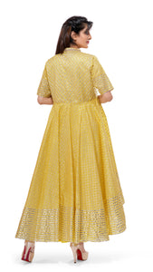 Yellow Gota Patti Kurta Set