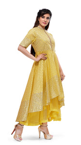 Yellow Gota Patti Kurta Set