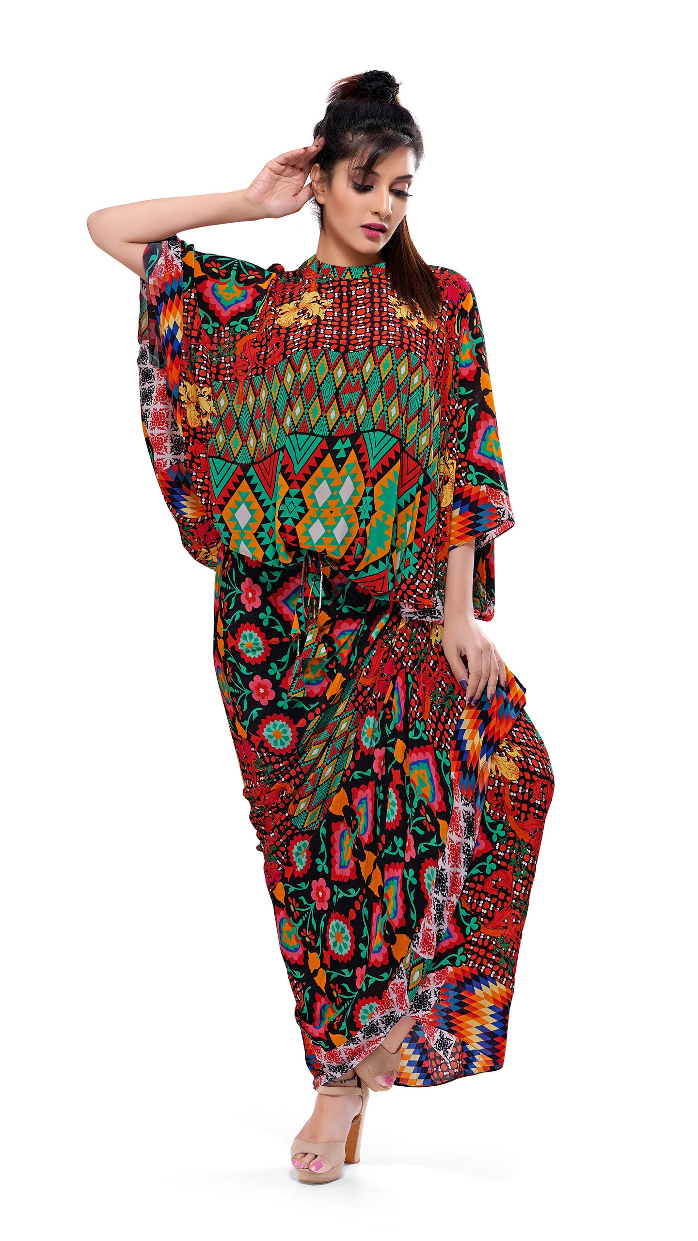 Geometric & Abstract Print Kaftan