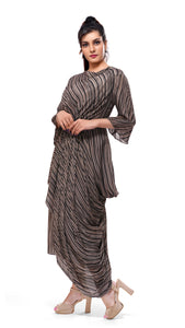 Asymmetric Drape Dress