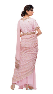 Chikan Pastel Saree