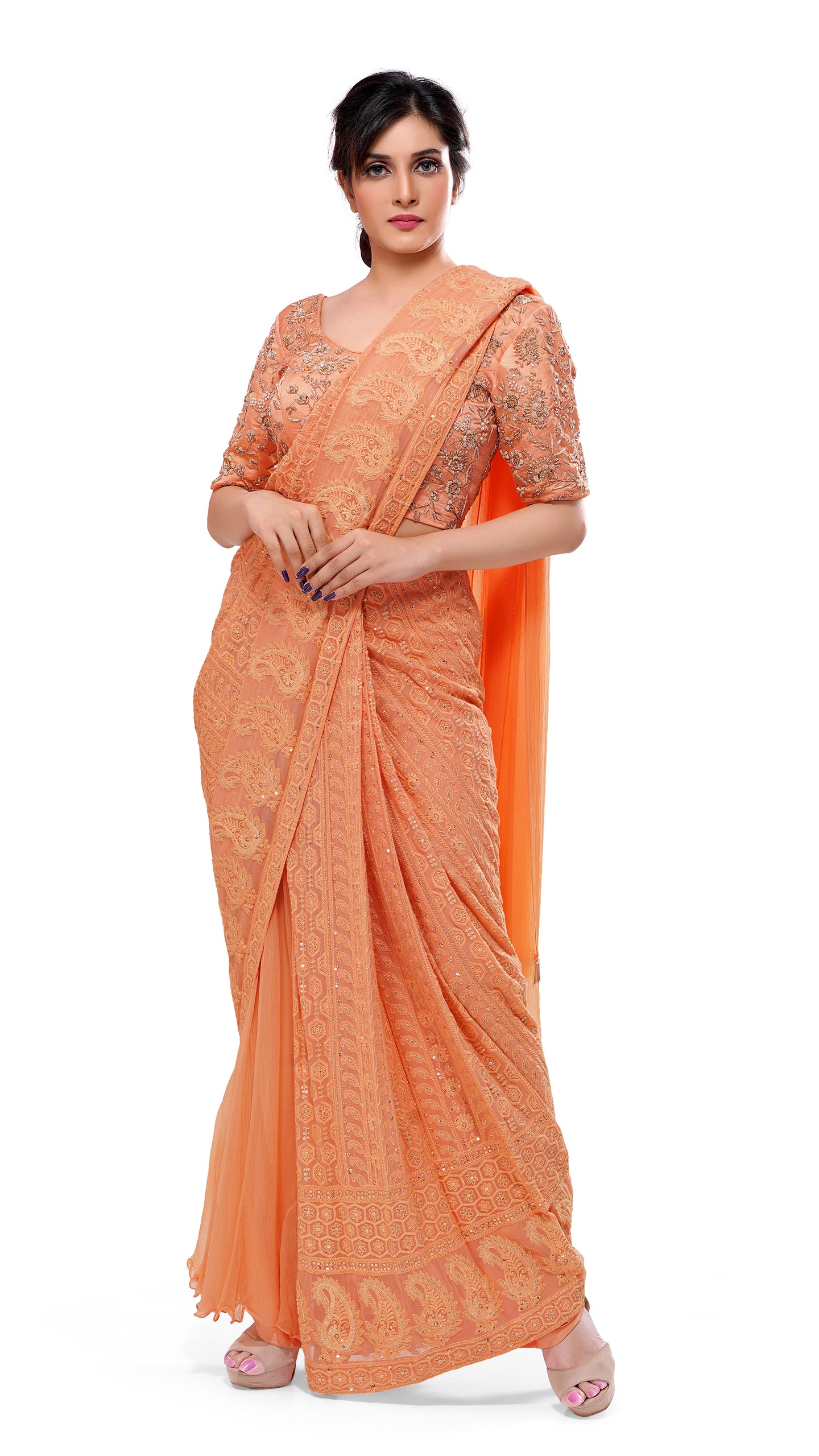 Summer Chikan Saree