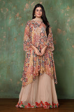 Load image into Gallery viewer, Bohemian Top With Bell Sleeves With Cut Work Sharara
