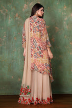 Load image into Gallery viewer, Bohemian Top With Bell Sleeves With Cut Work Sharara
