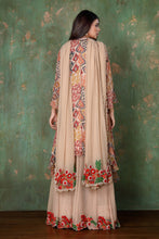 Load image into Gallery viewer, Bohemian Top With Bell Sleeves With Cut Work Sharara
