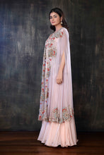 Load image into Gallery viewer, Waistcoat Sharara Cape With Heavy Zardosi Work
