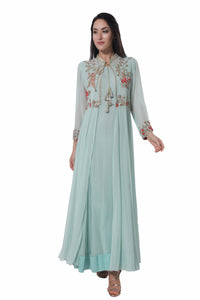 Mint Green Layered Kurta Set